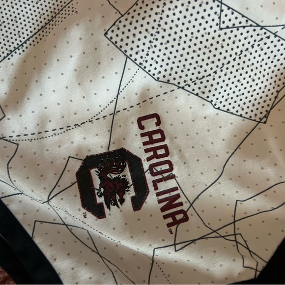 Under Armour USC Gamecock Women's White and Black Athletic Shorts - Picture 3 of 4